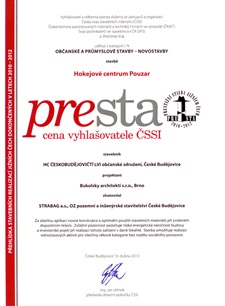 PRESTIŽNÍ STAVBA JIŽNÍCH ČECH 2010-2012 - Cena vyhlašovatele CSSI